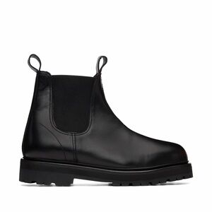 Studio Nicholson Black Leather Chelsea Boots
